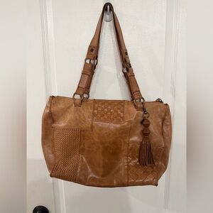 The Sak Brown Patchwork Tote Bag